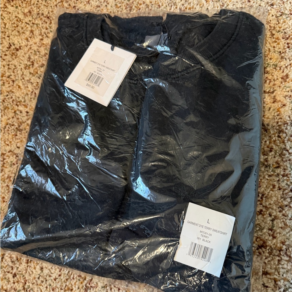 Black Jcrew sweatshirt large NEW